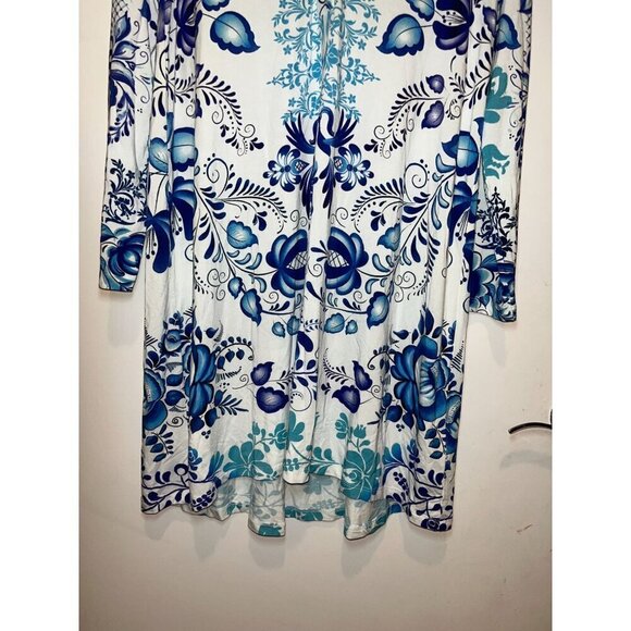 Johnny Was Farrow Botanical-Print Shift Swing Dres XS - Picture 4 of 9